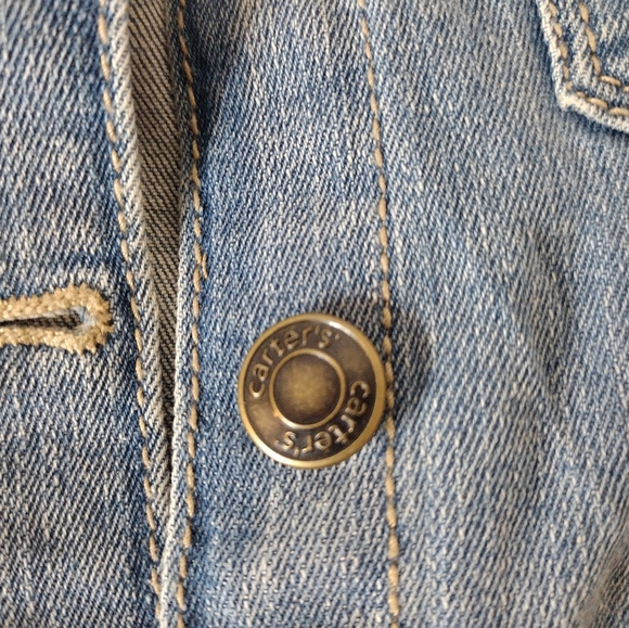 NWT! Carter's Jean jacket Toddler Size 3T - Picture 5 of 7